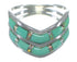 Opal And Turquoise Southwest Sterling Silver Ring Size 6-1/4 AX53929